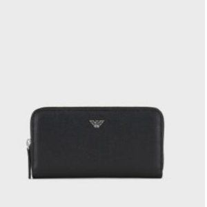 Eagle logo LOGO leather wallet